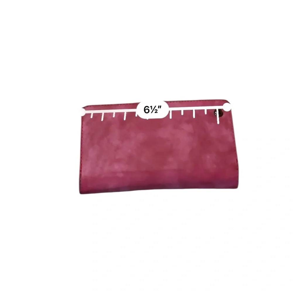 Case Me Wallet Phone Case Pink‎ Faux Leather Multi-Compartment 6.5x4 Magnetic